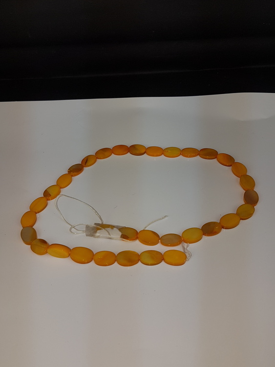 Snäckskalspärlor - Oblong - Ovala - Infärgade - Light orange