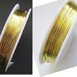 Koppartråd - 0,4mm - Guld - 1rulle ca 25m