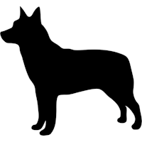 Australian cattledog Självhäftande