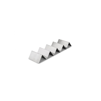 Tacoställ rostfri 4-5 fack 360mm x 100mm, h 50mm, 1st/frp FRANKHUGO