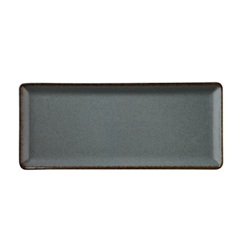 Blocho Pearl Tan Tallrik flat 35X15cm gråblå, 6 st/frp