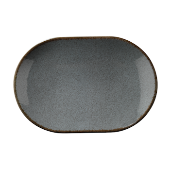 Blocho Pearl Colorx Tallrik halvdjup oval 28cm gråblå, 6 st/frp