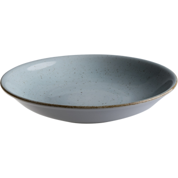 Blocho Hotel Tallrik djup rund handmålat turkos 23cm, 6 st/frp