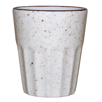 Blocho Hel Mugg utan öra räfflad ljus creme 25cl, 36 st/frp
