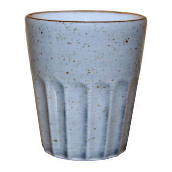 Blocho Hel Mugg utan öra räfflad grå 25cl, 36 st/frp