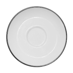 Blocho Nana Kaffefat vitt med svart rand 14,5cm, 24 st/frp