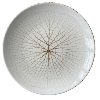 Blocho Hotel Tallrik flat rund 23 cm med dekor av löv 3, 12 st/frp