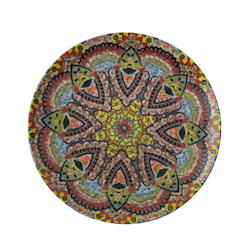 Tallrik flat rund Mandala C 27,5cm, 4 st/frp FRANKHUGO