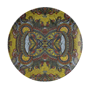 Tallrik flat rund Mandala D 27,5cm, 4 st/frp FRANKHUGO