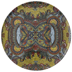 Tallrik flat rund Mandala D 32cm, 4 st/frp FRANKHUGO