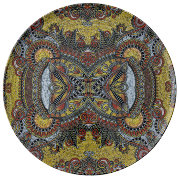 Tallrik flat rund Mandala D 32cm, 4 st/frp FRANKHUGO