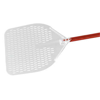 Pizzaspade perforerad aluminium D37cm L150cm, 1 st/frp FRANKHUGO