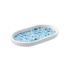 Tallrik oval 17,5x11x1,8 cm Melamin Mosaic, 1st/frp FRANKHUGO
