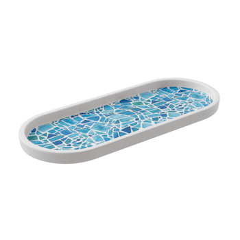 Tallrik oval 26,5x11x1,8 cm Melamin Mosaic, 1st/frp FRANKHUGO