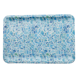 Tallrik rektangulär 34x23x2 cm Melamin Mosaic, 1st/frp FRANKHUGO