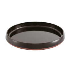 Tallrik 19 cm H 2 cm Melamin Gourmet Black Two-Tone, 1st/frp FRANKHUGO