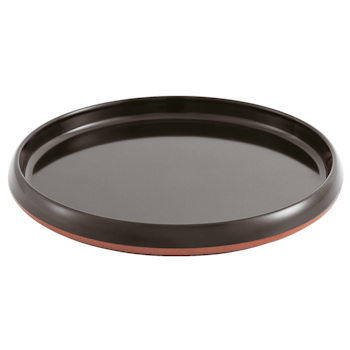 Tallrik 24 cm H 3 cm Melamin Gourmet Black Two-Tone, 1st/frp FRANKHUGO