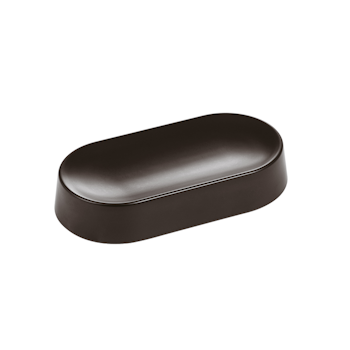Tallrik oval 16,5x8,5 H 3 cm Melamin Gourmet Black, 1st/frp FRANKHUGO
