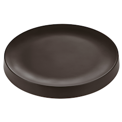 Tallrik 28 cm H 3 cm Melamin Gourmet Black, 1st/frp FRANKHUGO