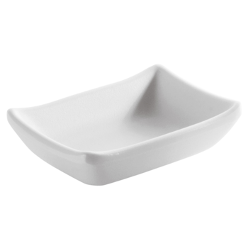 Skål 9x7x2,5 cm White Melamin, 1st/frp FRANKHUGO