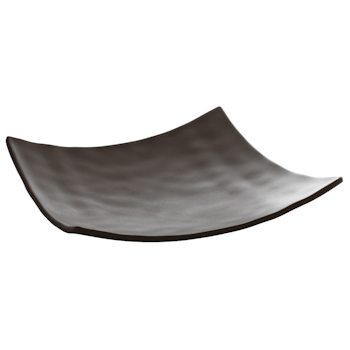 Fat 25x25x5,5 cm Black Melamin, 1st/frp FRANKHUGO