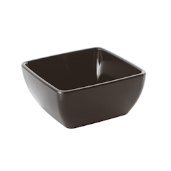 Skål kvadratisk 9 cm Black Melamin, 1st/frp FRANKHUGO