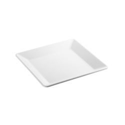 Fat kvadratiskt 21x21 cm White Melamin, 1st/frp FRANKHUGO