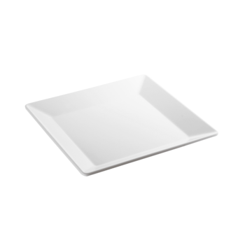 Fat kvadratiskt 26,5x26,5 cm White Melamin, 1st/frp FRANKHUGO