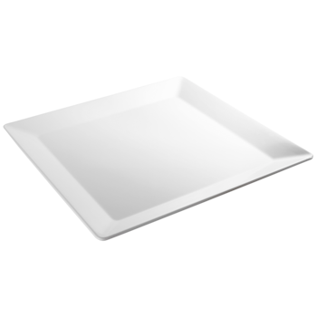 Fat kvadratiskt 51x51 cm White Melamin, 1st/frp FRANKHUGO