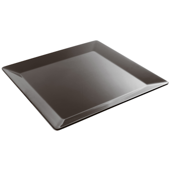 Fat kvadratiskt 51x51 cm Black Melamin, 1st/frp FRANKHUGO