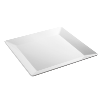 Fat kvadratiskt 37x37 cm White Melamin, 1st/frp FRANKHUGO