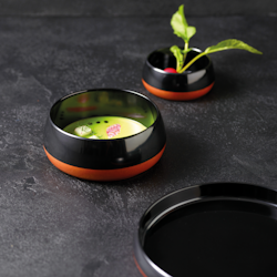 Skål 16 cm H 7 cm Melamin Gourmet Black Two-Tone, 1st/frp FRANKHUGO