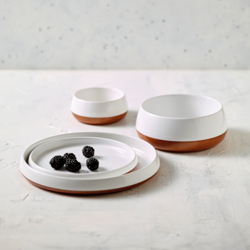 Skål 16 cm H 7 cm Melamin Gourmet White Two-Tone, 1st/frp FRANKHUGO