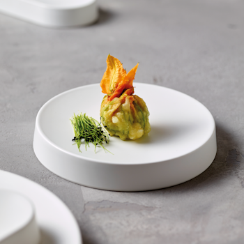 Tallrik 24 cm H 3 cm Melamin Gourmet White, 1st/frp FRANKHUGO