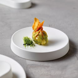 Tallrik 28 cm H 3 cm Melamin Gourmet White, 1st/frp FRANKHUGO
