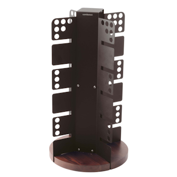 Vertikalt torn H 62cm svart med trästativ, 1st/frp FRANKHUGO