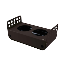 Kyldisplay för 2 burkar eller kannor med tillbehör 33,3x18,2x14,2cm svart, 1st/frp FRANKHUGO