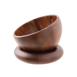 Skål D 22cm H 13cm trä, 1st/frp FRANKHUGO