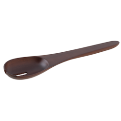 Serveringssked med öppen skåra 27cm trä, 1st/frp FRANKHUGO