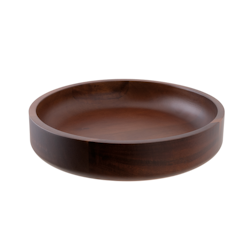 Skål D 20cm H 4cm trä, 1st/frp FRANKHUGO