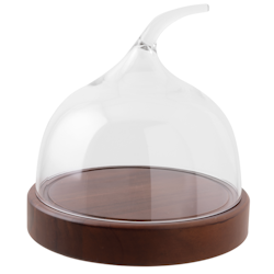 Skärbräda D 34cm H 5cm trä, 1st/frp FRANKHUGO