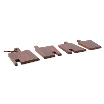 Set med 4 skärbrädor 90x19,5x2cm trä, 1st/frp FRANKHUGO
