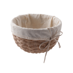 Skål D 26cm H 16cm konstrotting linnetygfodrad, 1st/frp FRANKHUGO