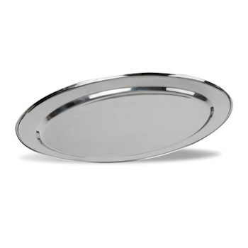 Serveringsfat rostfritt ovalt 35x24cm, 1 st/frp FRANKHUGO