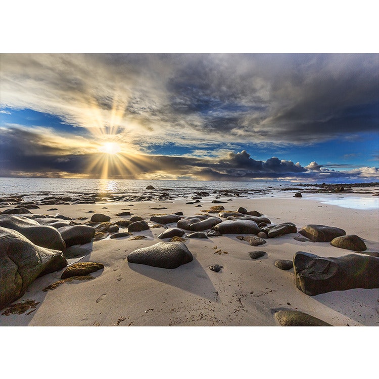 Vykort. Lofoten strand. Foto: Per Johansson - Joanzon. Kortbutiken säljer detta vykort.