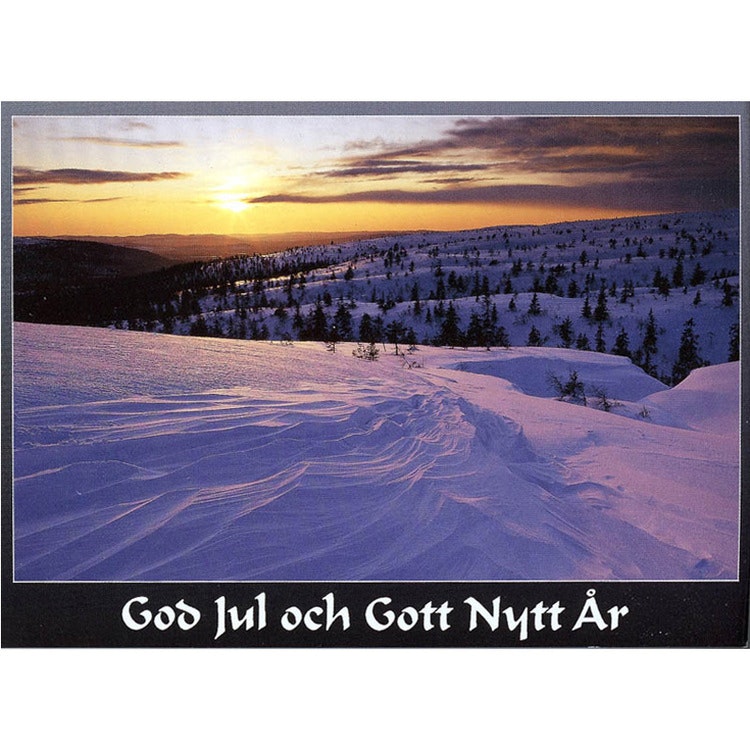 Julkort – Vinterfjäll