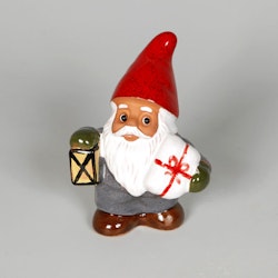 Tomte med Paket och Lykta