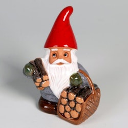 Tomte med vedkorg