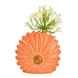 vas keramik blomma aprikos 12