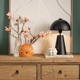 vas keramik blomma aprikos 12